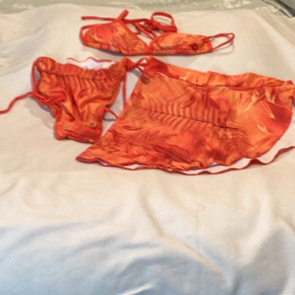 SHEIN Orange Bikini Set